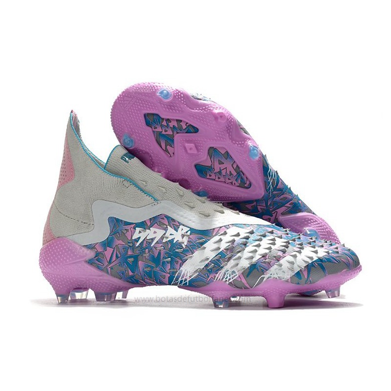 derrochador ensalada herramienta Adidas Predator Freak + FG Plata Azul Rosa – ofertas botas de futbol,botas  de futbol multitacos