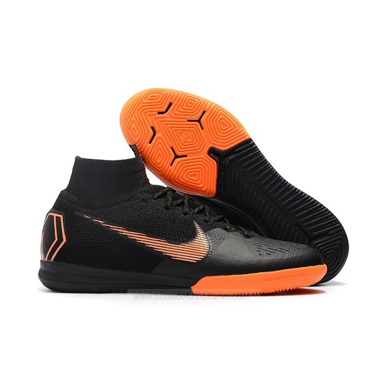 Nike Mercurial SuperflyX VI Elite Mujeres – Negro Naranja – ofertas botas futbol,botas de futbol multitacos