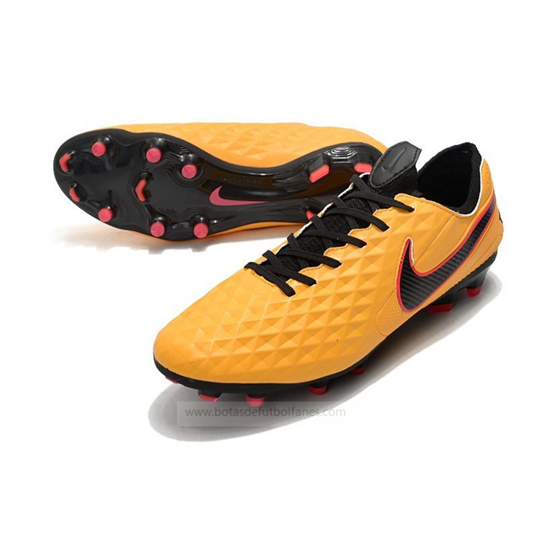 Nike Tiempo Legend VIII Elite FG – Naranja Negro – botas de futbol,botas de futbol multitacos