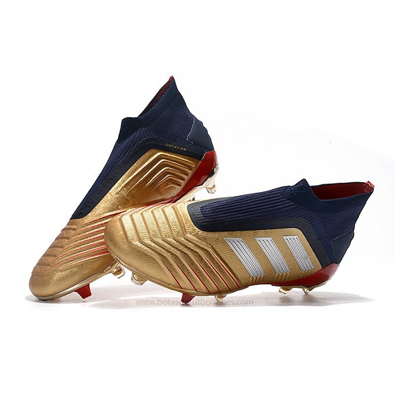 Adidas Predator 19+ – Oro Plata Rojo – ofertas de futbol,botas de futbol multitacos